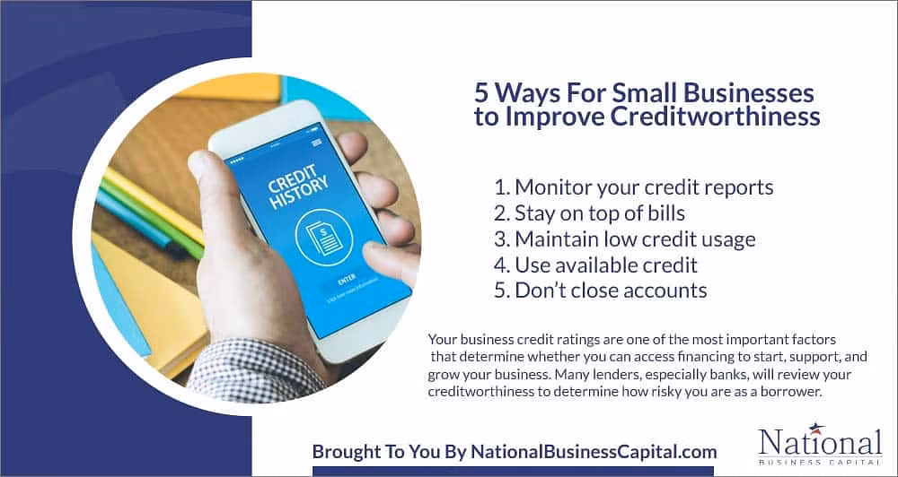 5 Ways For Small Businesses to Improve Creditworthiness