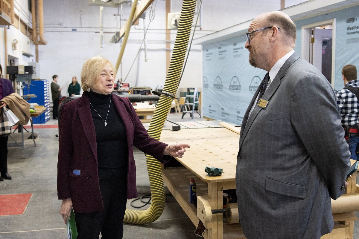 Janet Mills touts free college plan during Presque Isle visit