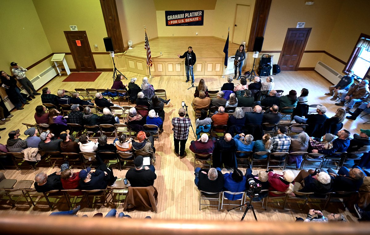 Graham Platner responds to Janet Mills’ ad blitz at rural Maine town hall event