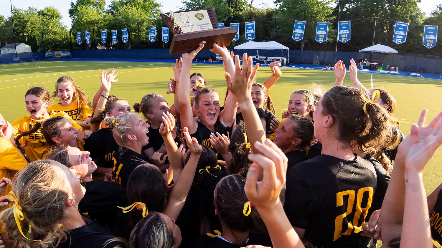WATCH: No. 6 Moorestown celebrates winning 2026 Group 3 girls lacrosse state final