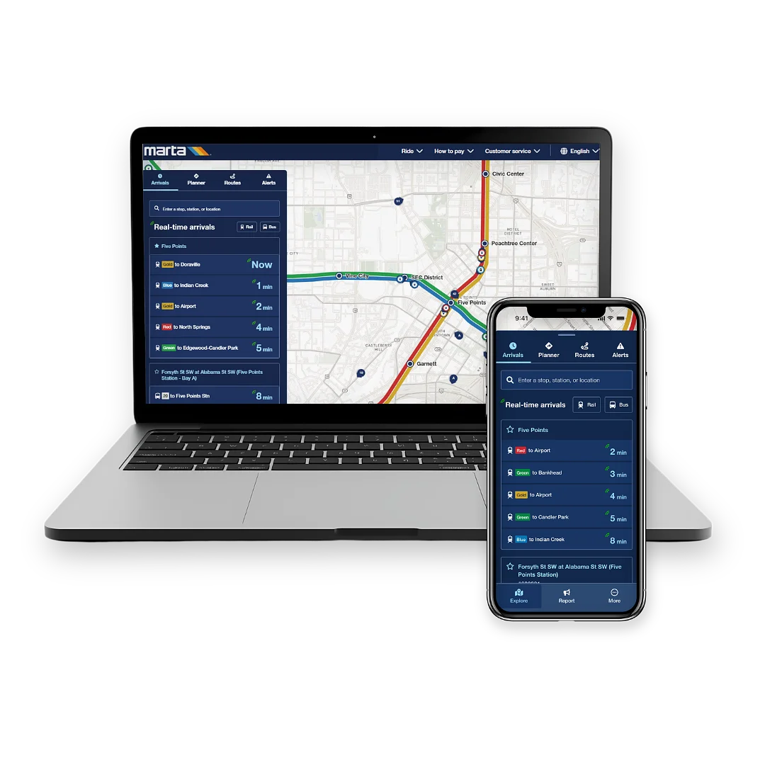 New MARTA app provides real-time transit information, trip planning, and safety reporting