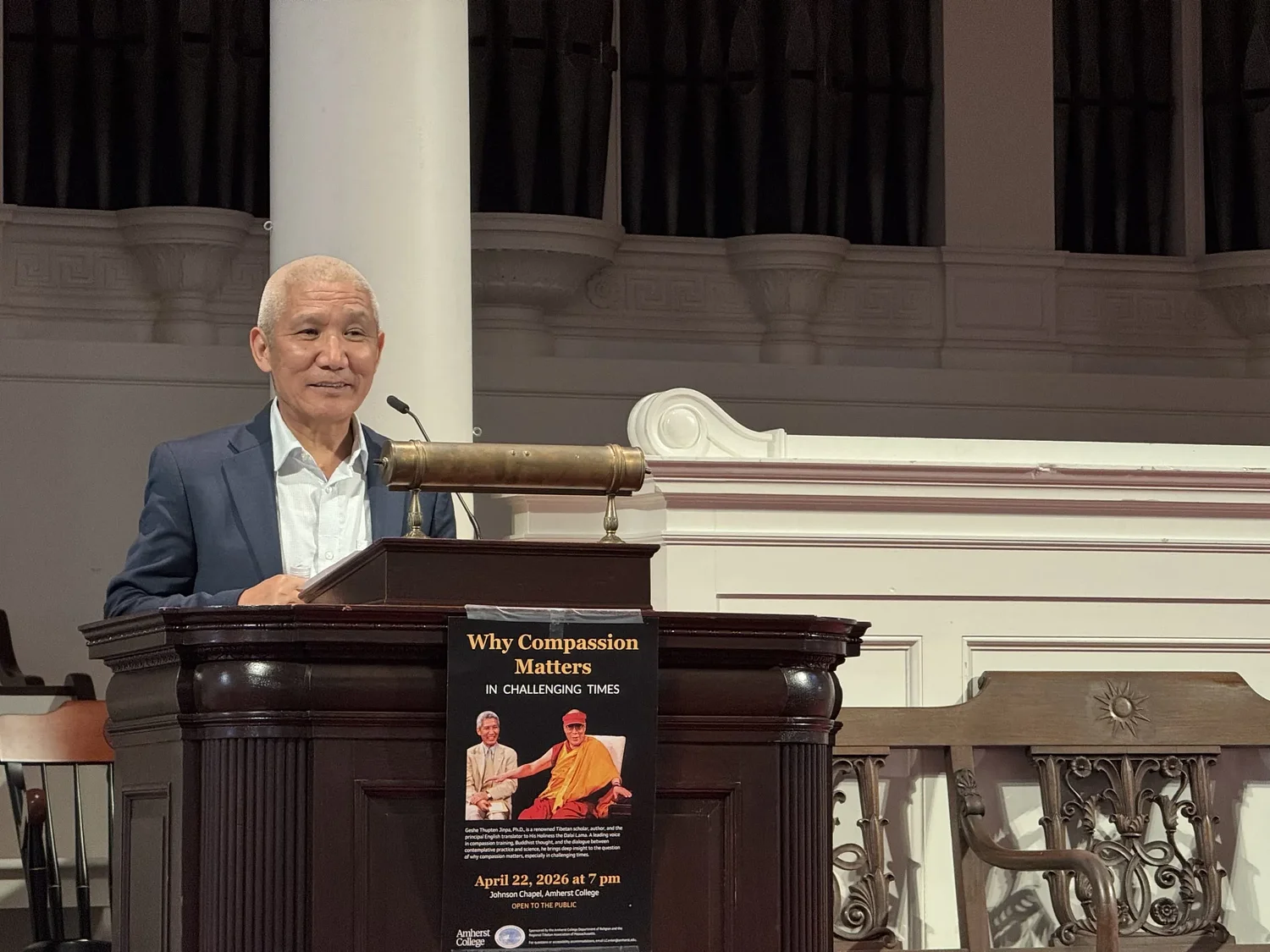 A case for compassion: Dalai Lama's translator shares message in campus visit
