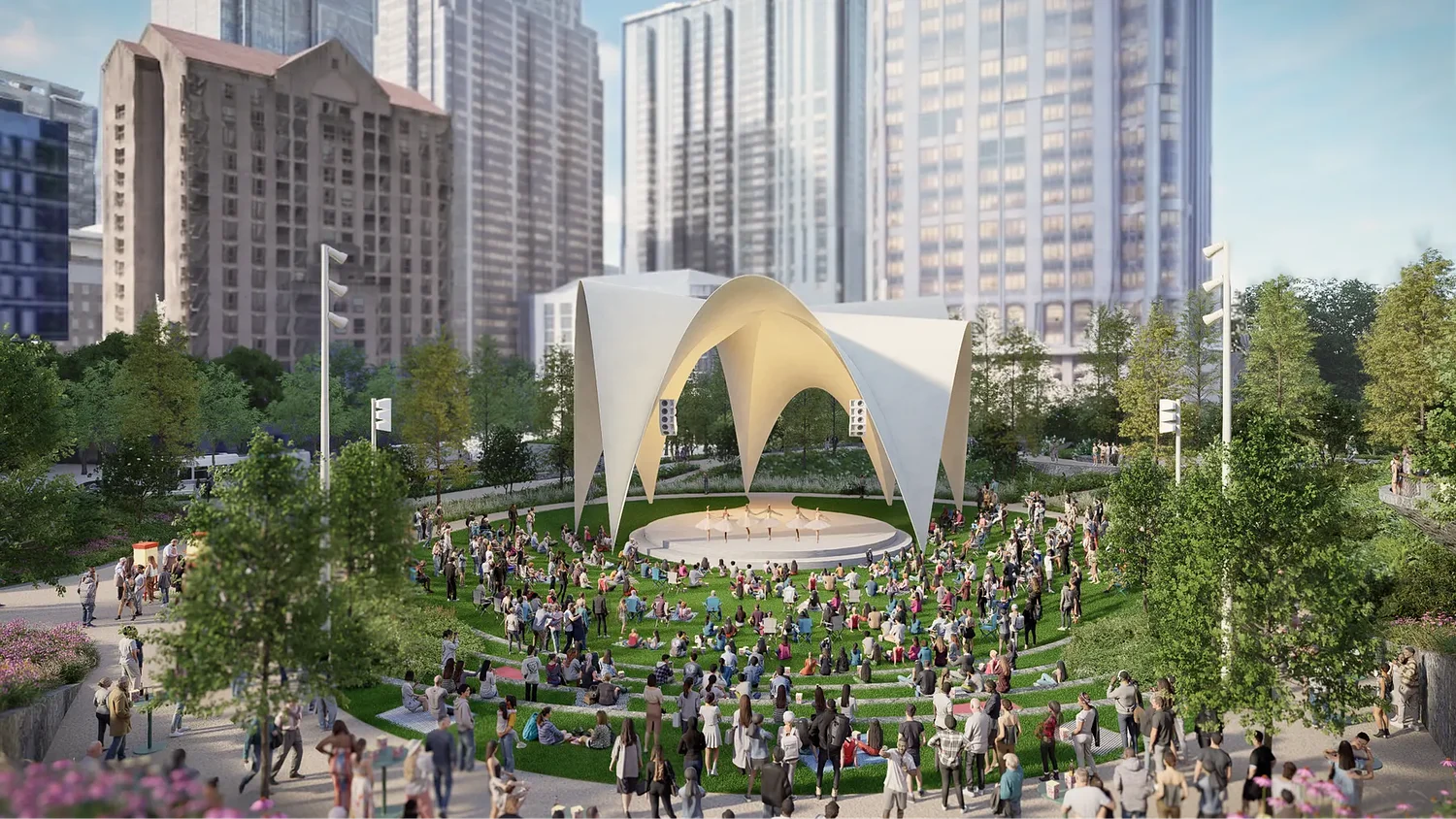 Plans unveiled for 'Midtown Green' public space on 14th Street