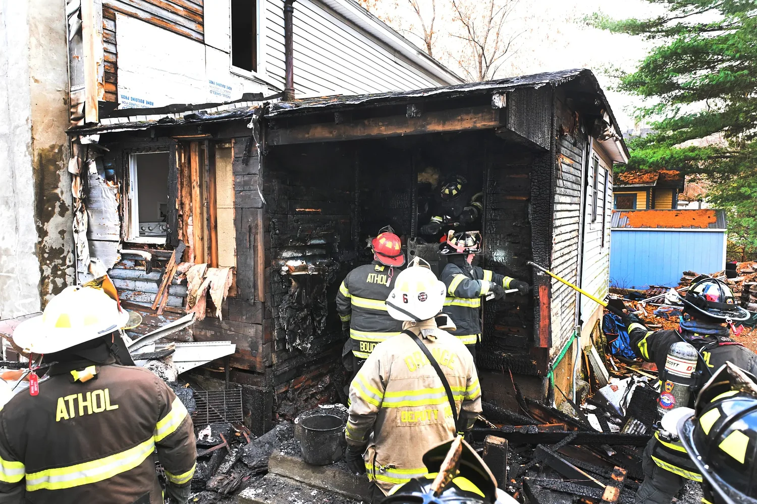 Fire damages Athol house