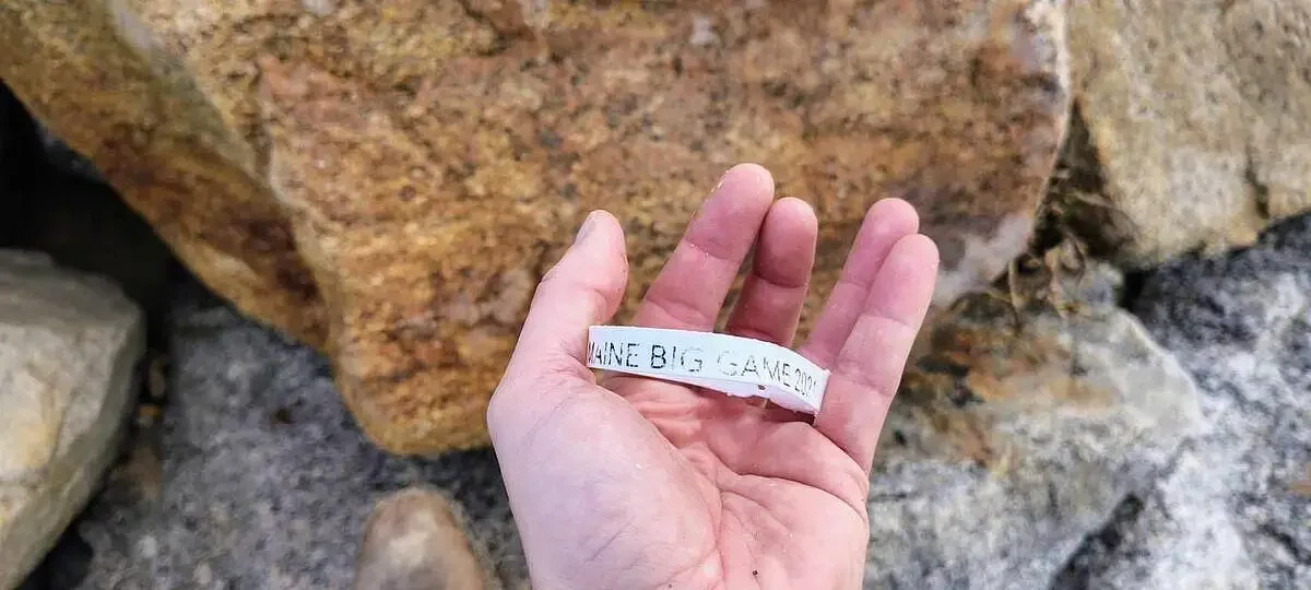 Maine hunting tag washes up on French beach