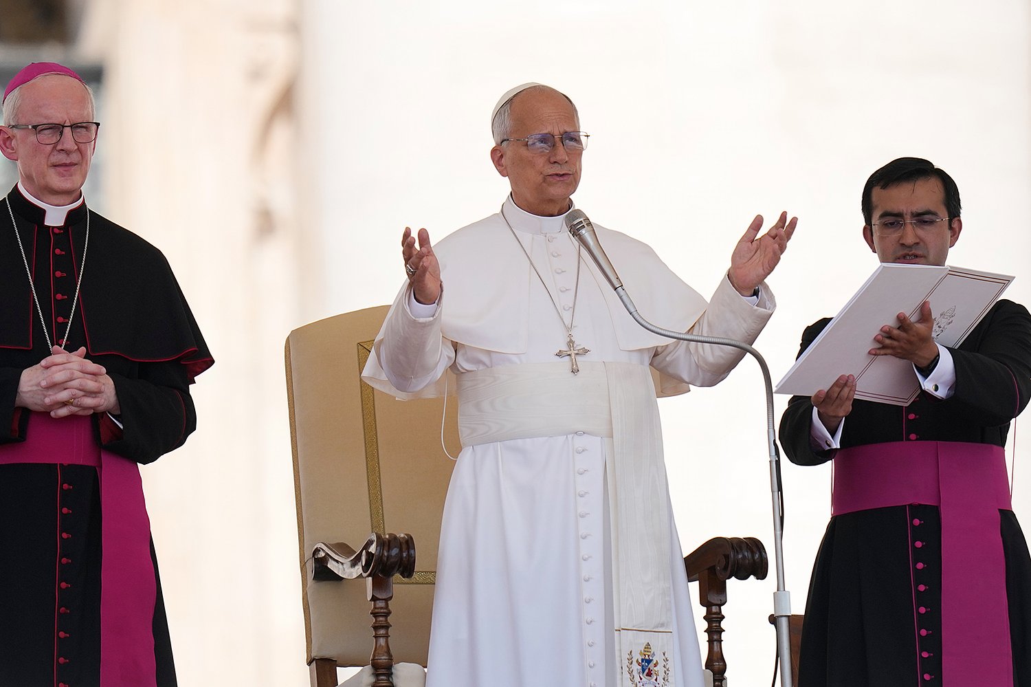 War is 'never blessed by God,' says Pope Leo in opening cardinals summit