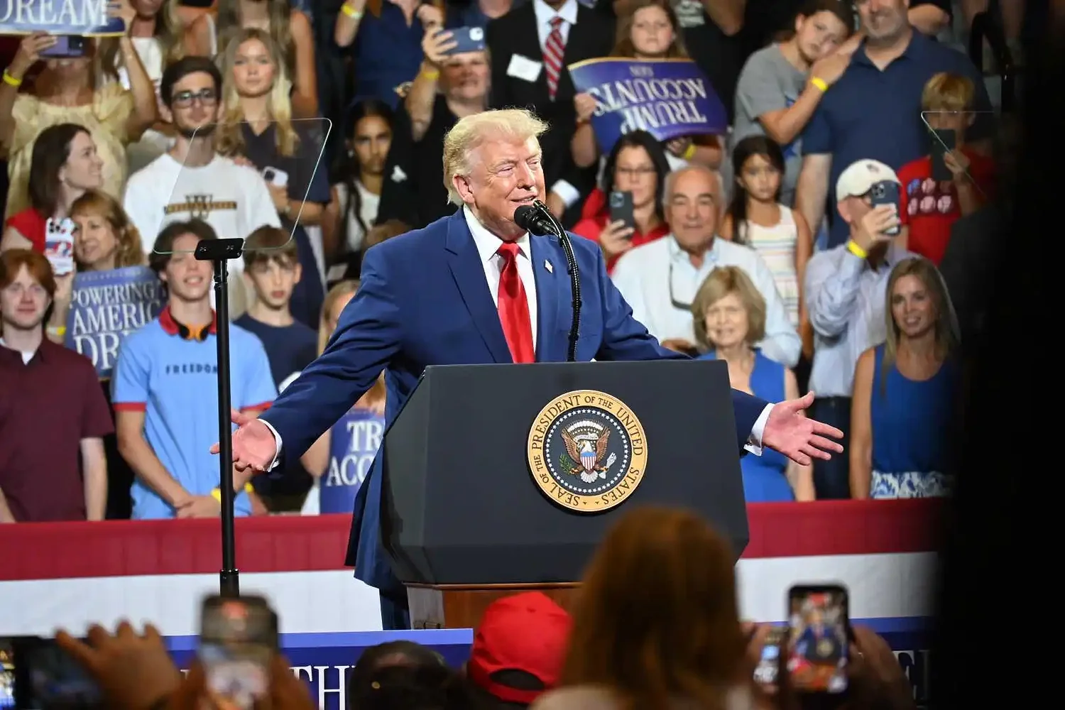 Trump highlights Republican candidates, urges Senate to pass SAVE Act during Cobb County visit