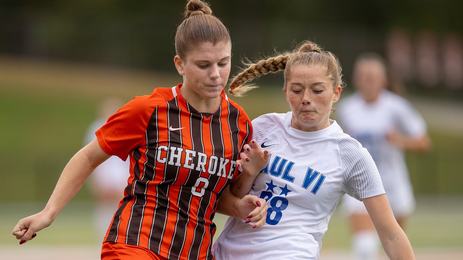 Cherokee girls soccer cruises past Camden Catholic