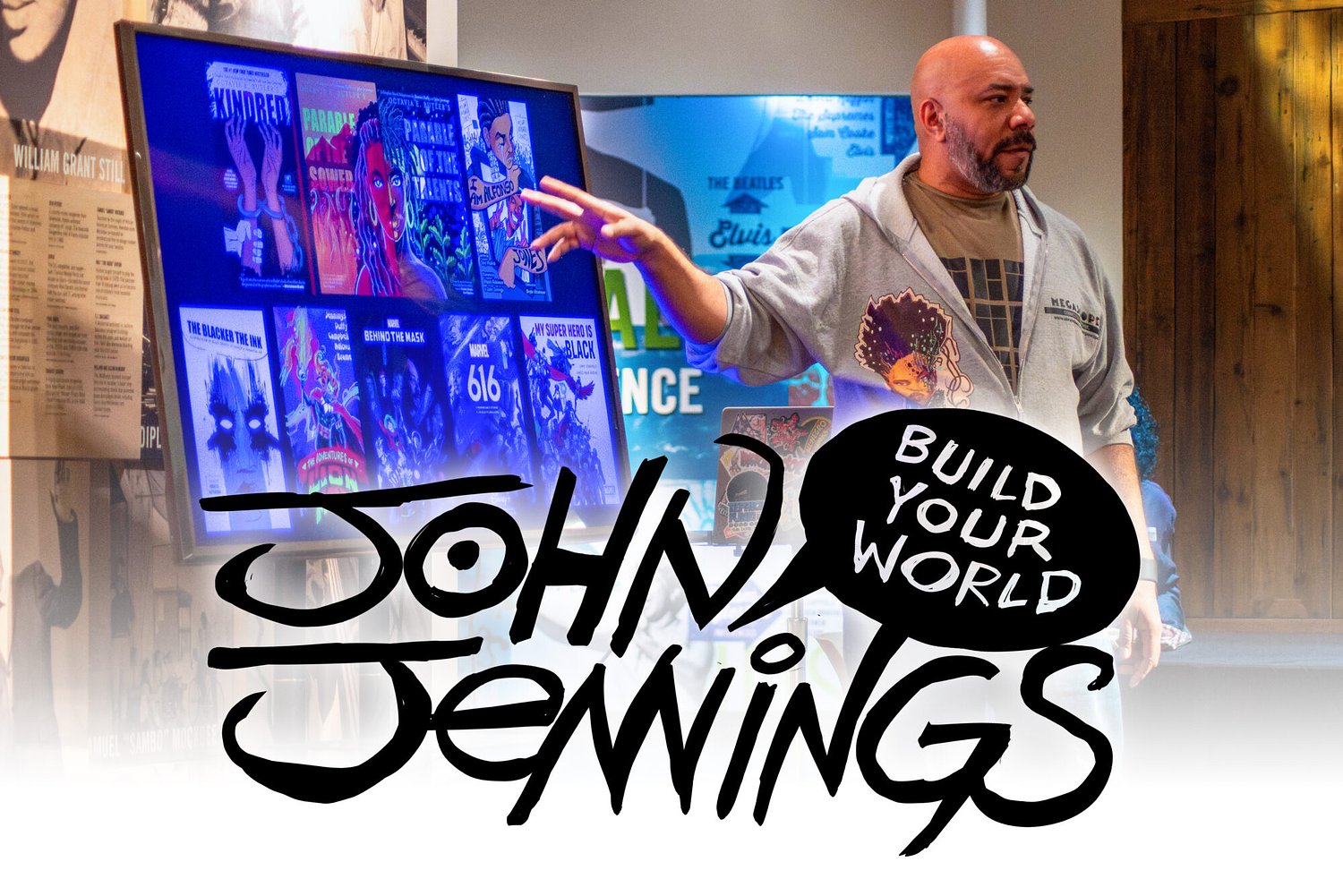 John Jennings’s new exhibition explores the worlds he built — and the Mississippi that shaped them