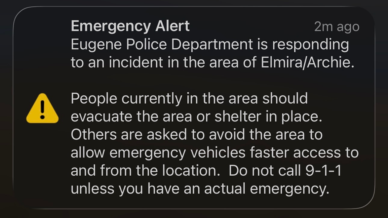 'Everyone is safe' after widepread phone alert