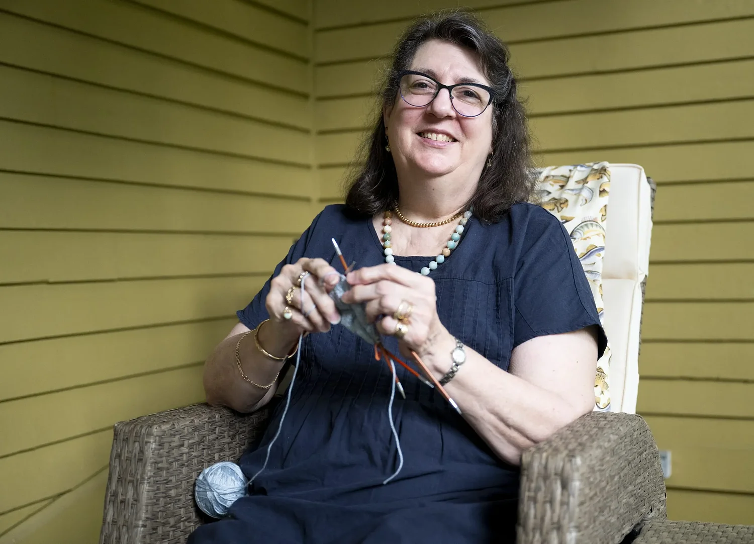 'This is my way of giving back': Easthampton breast cancer survivor knits comfort and dignity for fellow fighters