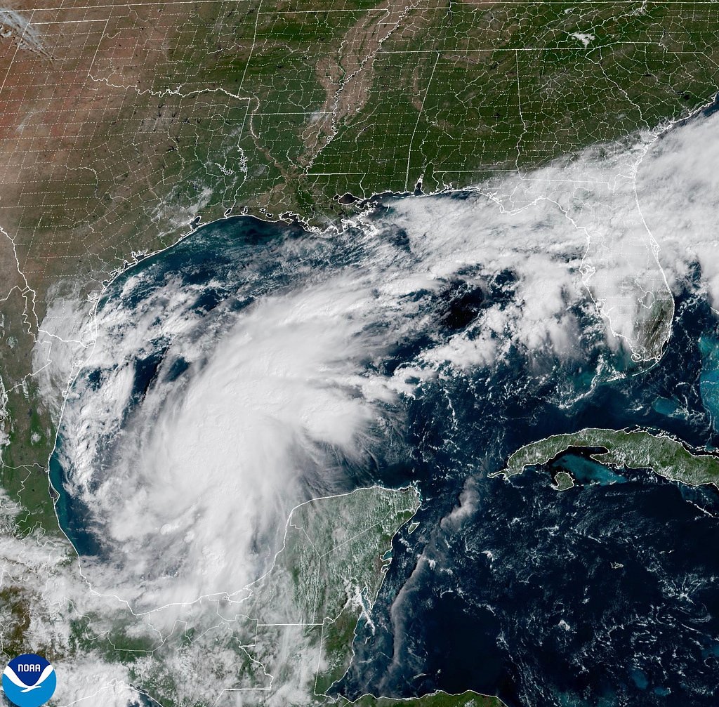 Isaias becomes the first hurricane of the Atlantic season as it surges towards US Gulf Coast