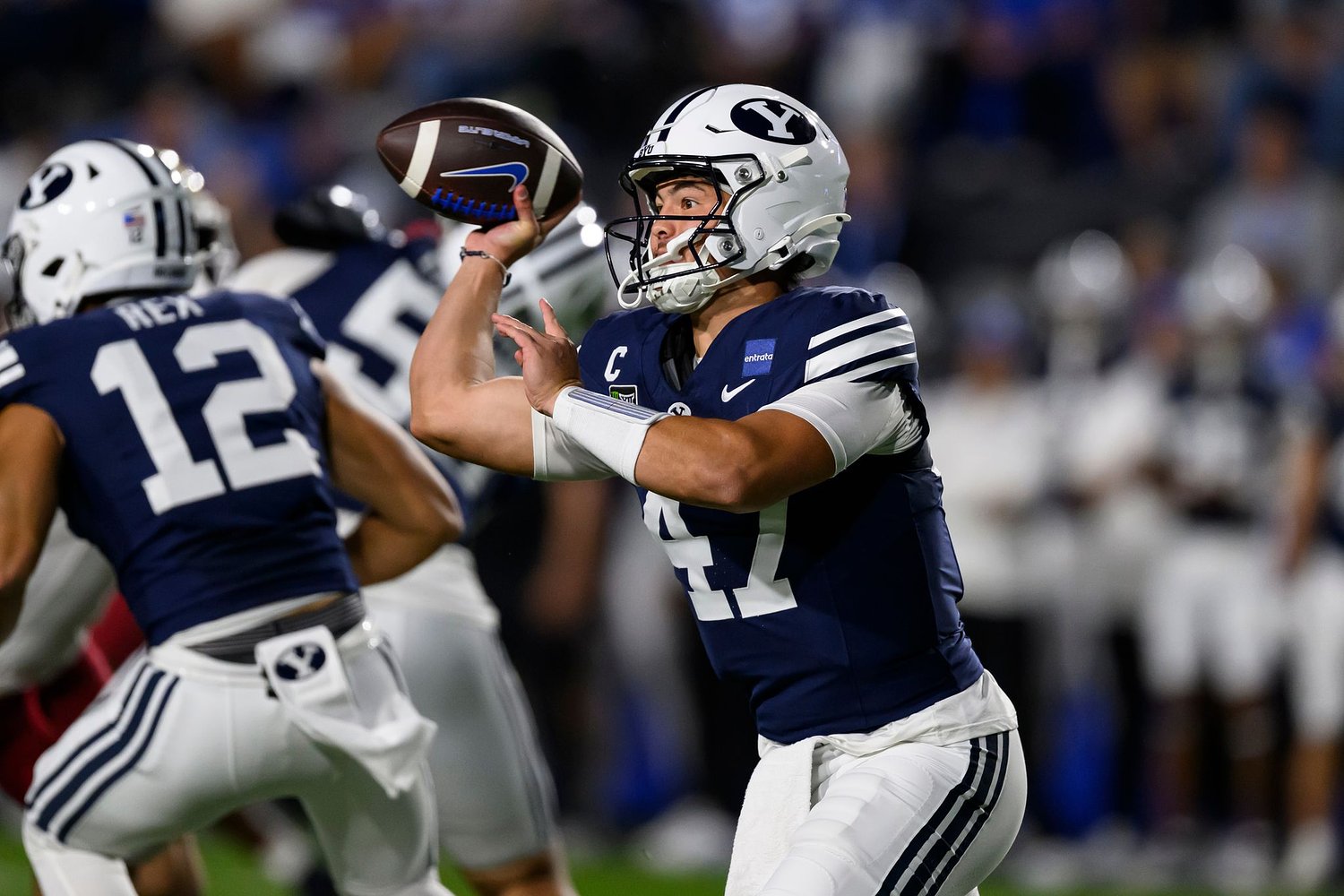 No. 8 BYU beats Iowa State 24-10 as Bear Bachmeier throws for 329 yards