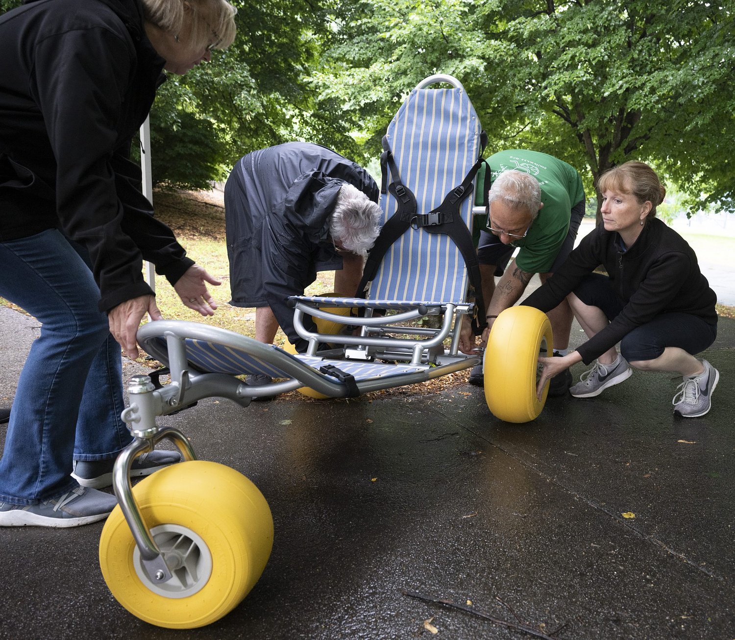 Musante Beach gets floating beach wheelchair for disability community