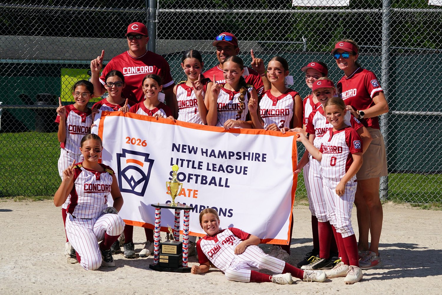 Concord National Youth Softball clinches third consecutive state championship
