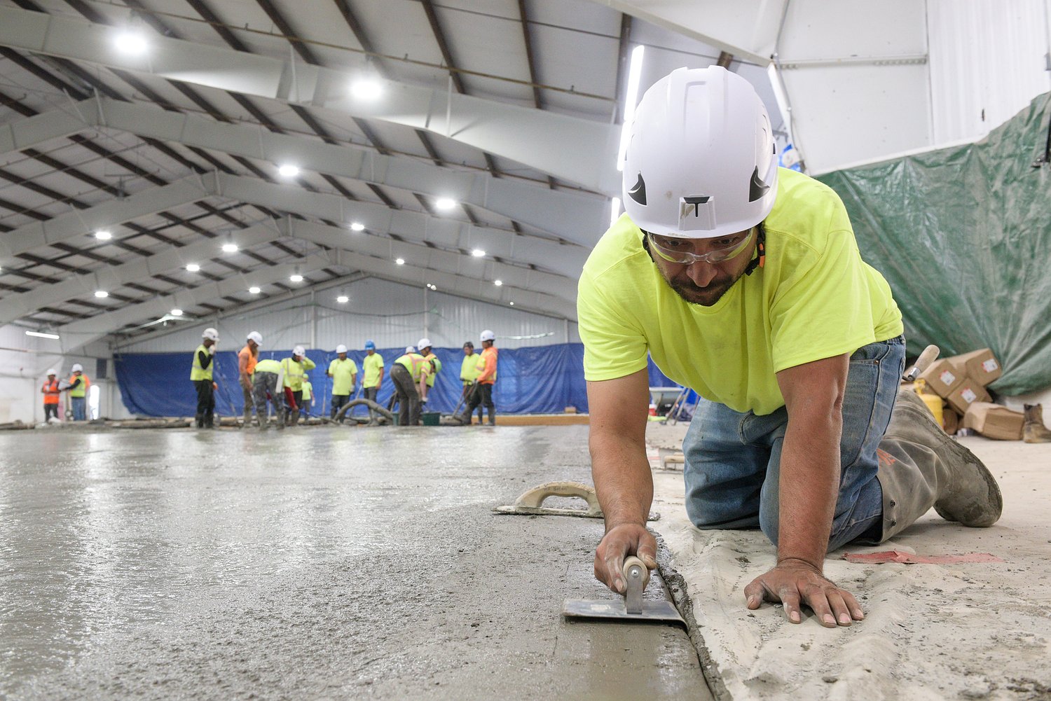 Campion Rink renovation hits milestone with concrete pour