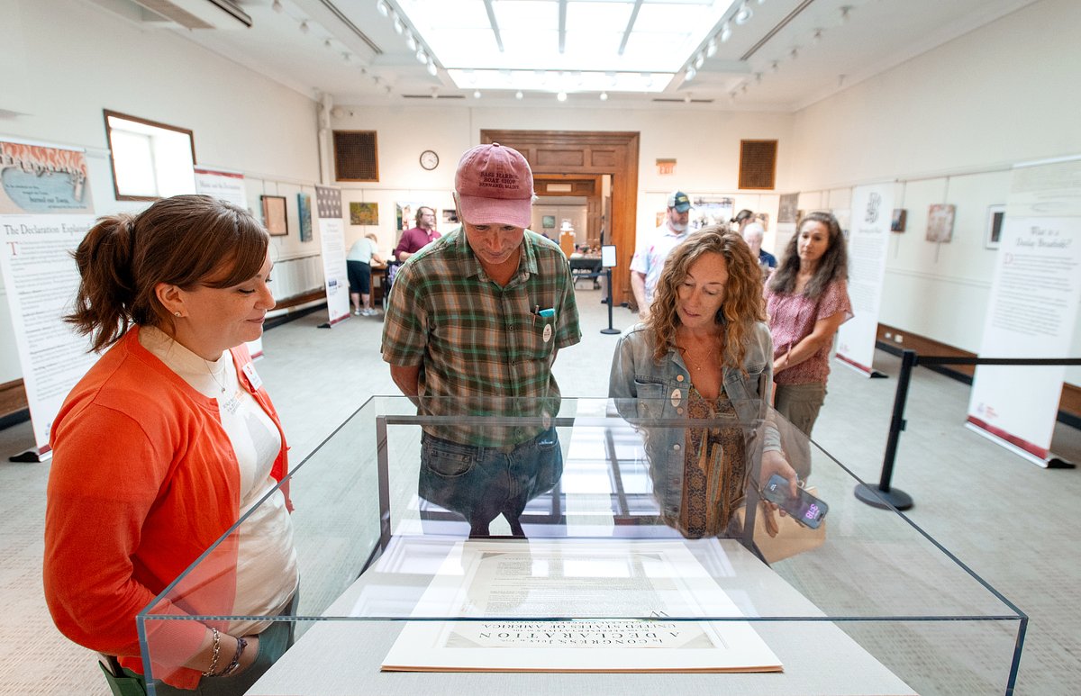 Bangor Public Library is displaying one of the earliest Declaration of Independence copies
