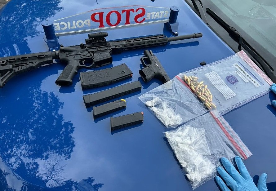State police arrest man for stolen gun, suspected cocaine after report of shots fired
