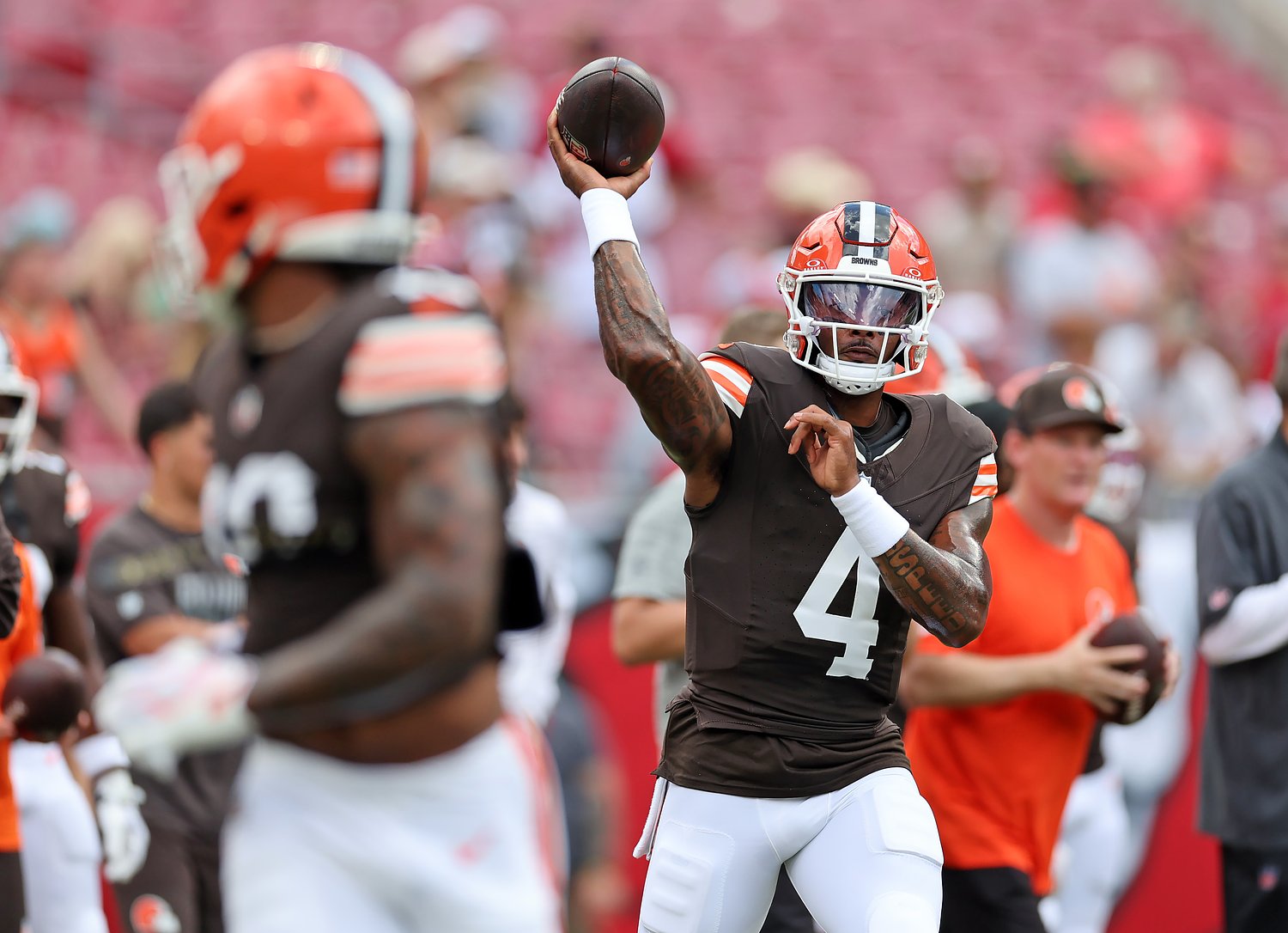 Todd Monken admits the QB battle helped Shedeur Sanders but maybe not Deshaun Watson, and what he expects from Watson coming up: Mary Kay Cabot