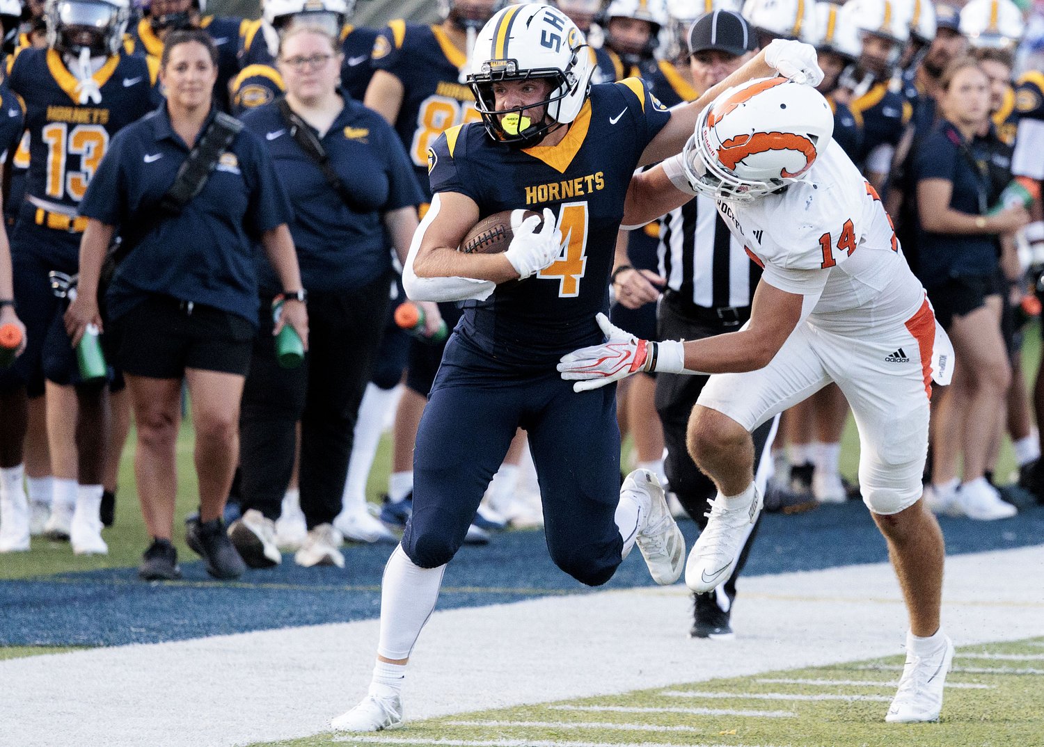 Saline beats Rockford 39-12 to kick off football season