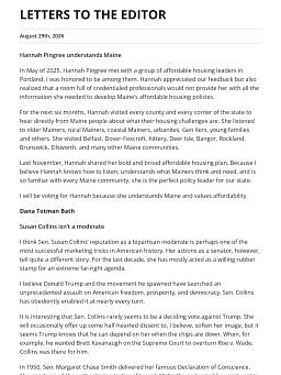 LETTERS TO THE EDITOR
