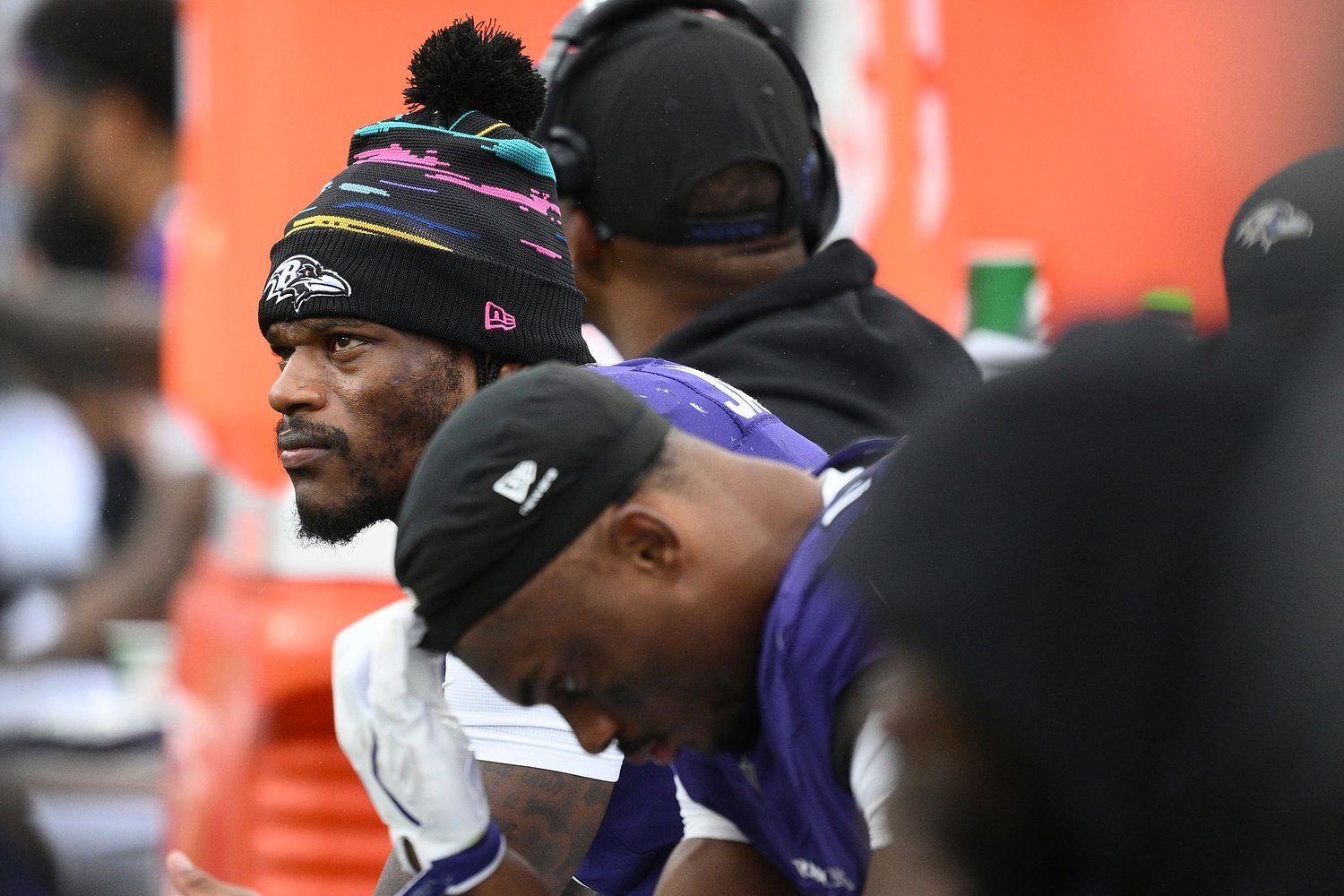 Lamar Jackson absent at the start of practice, 3 days after injuring his ankle