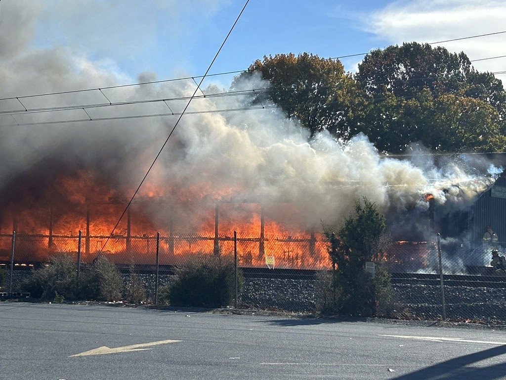 Fire breaks out at former Middletown railroad station