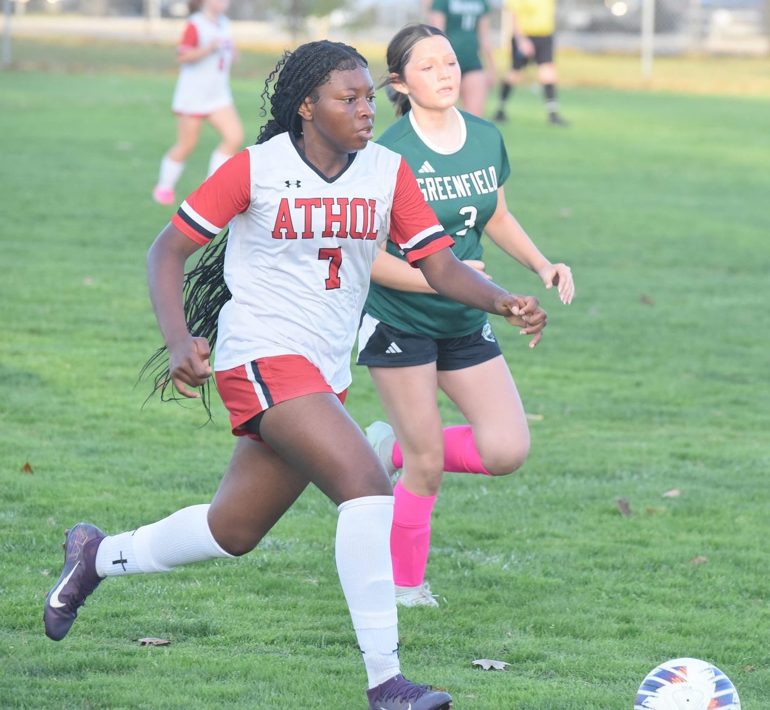 H.S. girls soccer: Athol withstands late Greenfield rally at Vets Field