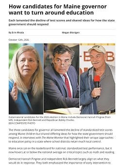 How candidates for Maine governor want to turn around education
