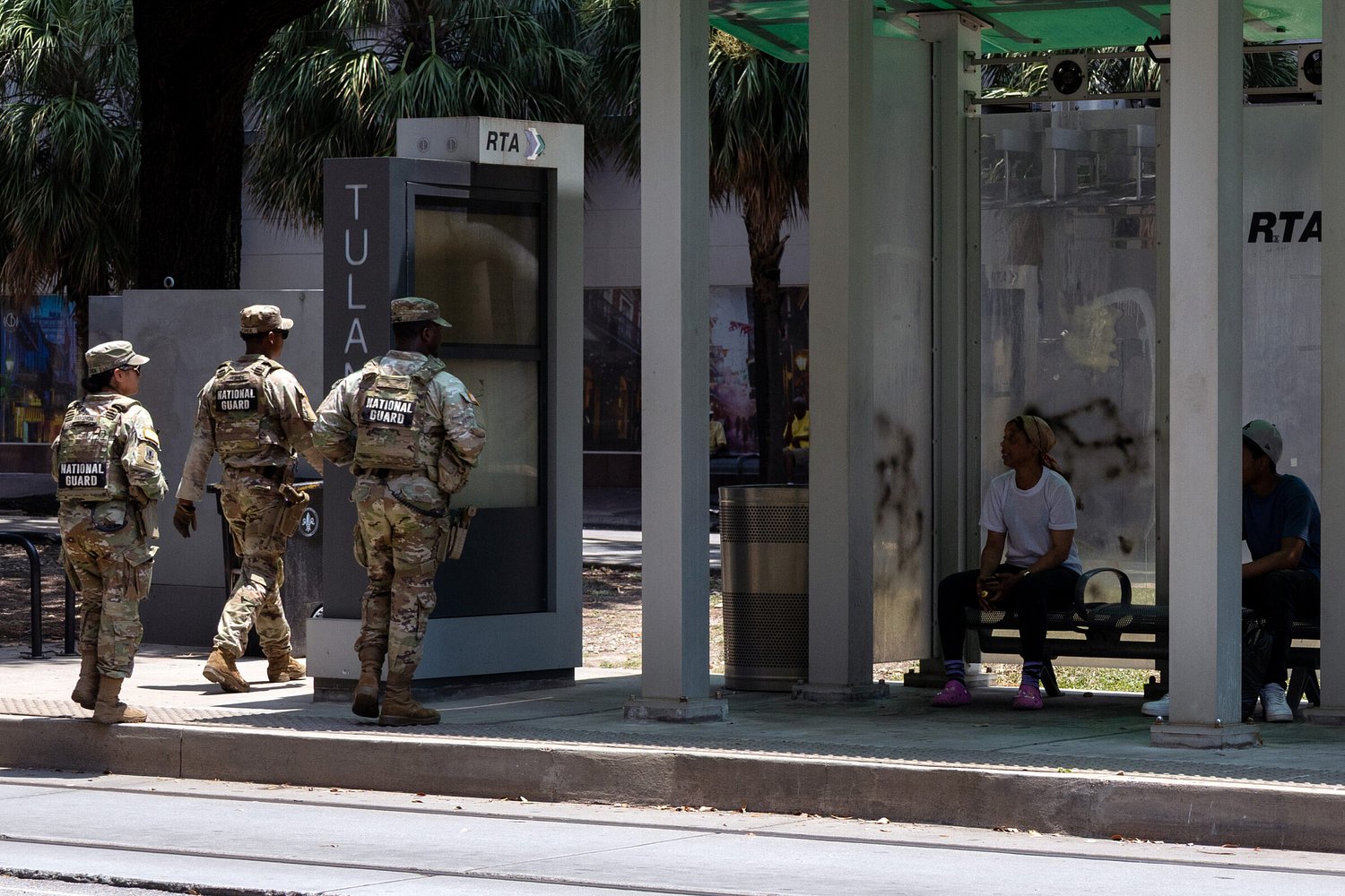 NOPD, National Guard are sweeping corners near New Orleans Public Library