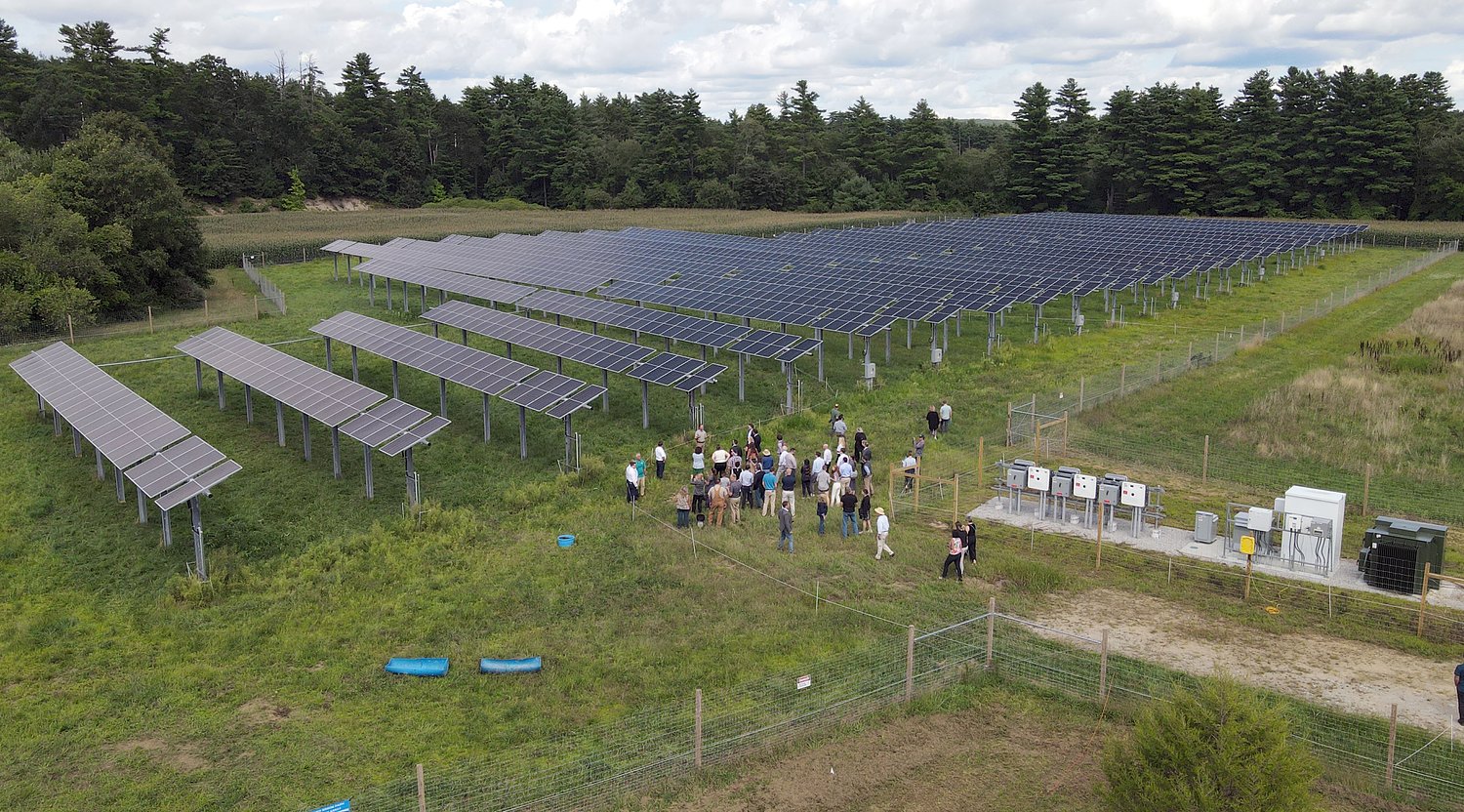 In Southampton, ‘agrivoltaic’ solar proposal keeps hayfields growing; brings battery storage worries
