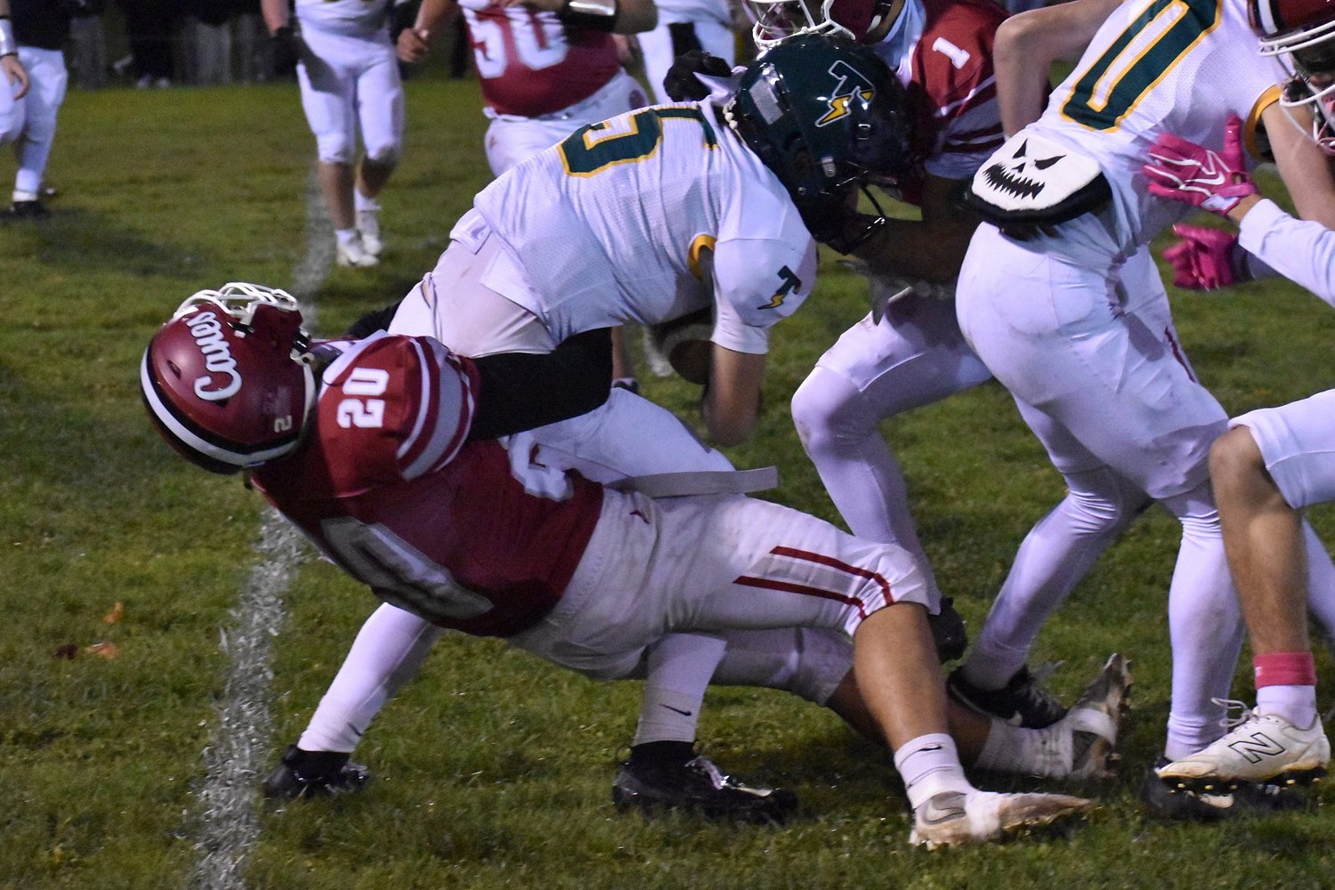 H.S. football: Amherst holds onto narrow 25-24 victory over Taconic in wild finish