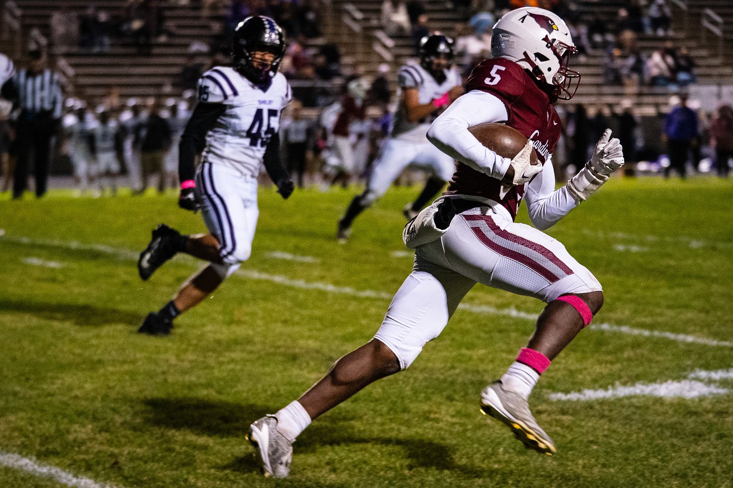 Who was the Friday night football hero in the Muskegon area for Week 5?