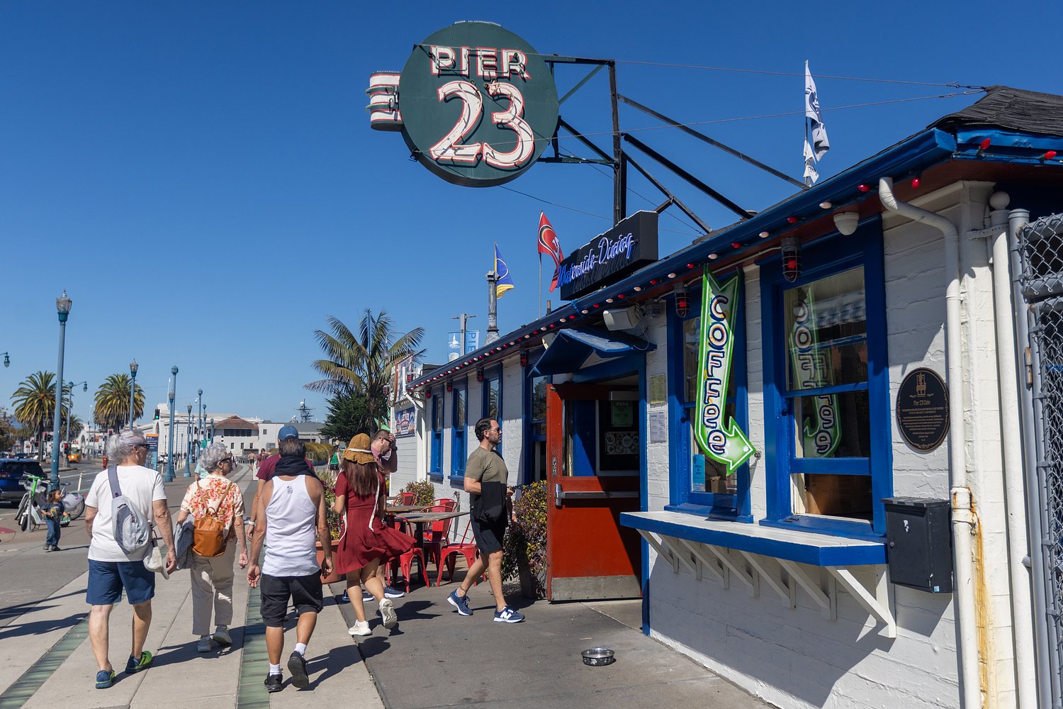The best place to buy a sailor a drink is SF's 40-year-old Pier 23 Cafe