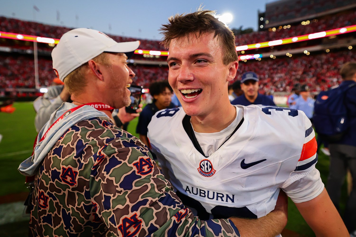Two years ago, he was sick in a hospital bed — now he just kicked Auburn past No. 1 Georgia