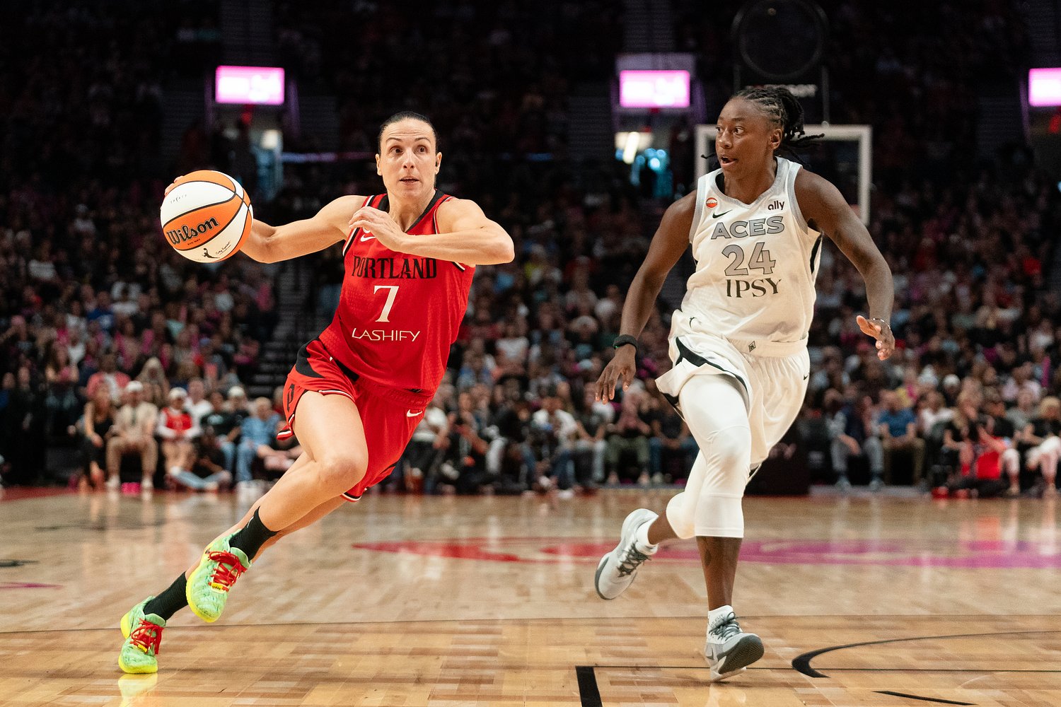 Fire can’t keep stride with Las Vegas Aces in return to Portland