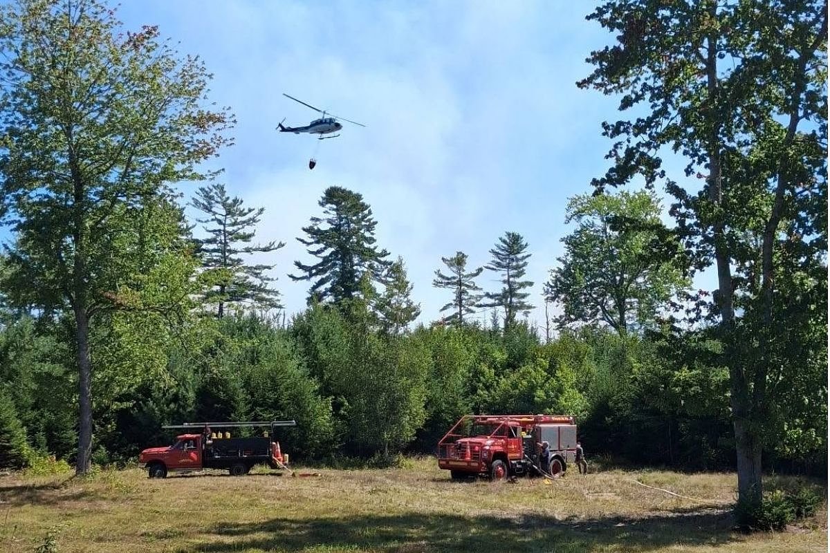 Penobscot wildland fire 80% contained; Castine Road remains closed