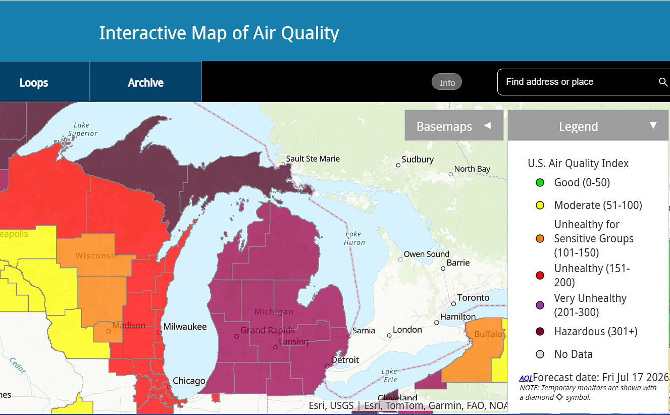 Michigan Weather: Hazardous air again Friday - when will this wildfire smoke finally move out?