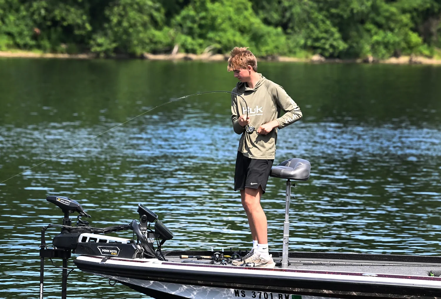 Holding the line: Greenfield’s Ben Johnston looks to fishing for solace and competition