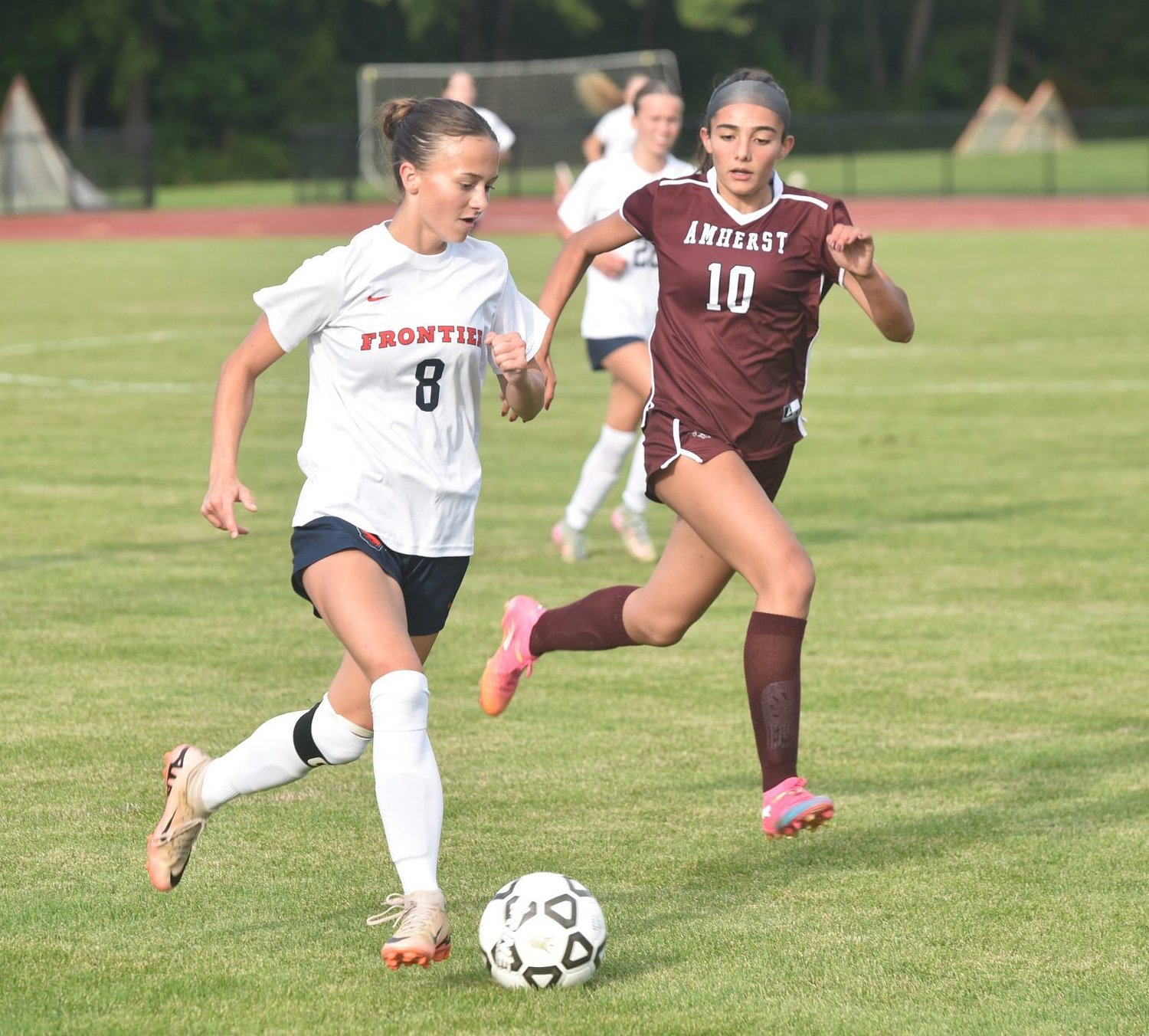 H.S. Roundup: Amherst girls soccer survives Frontier comeback bid (VIDEO)