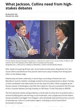 What Jackson, Collins need from high-stakes debates