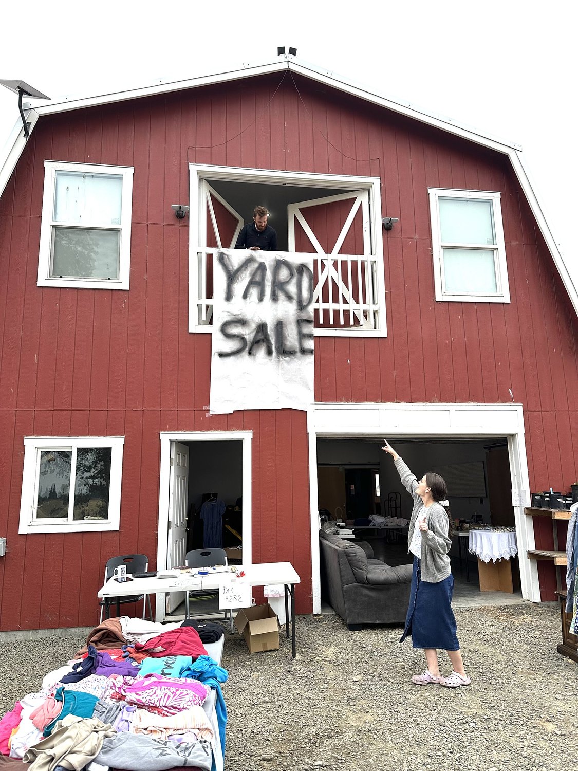A garage sale bestows breathing space again — even if the profits are paltry