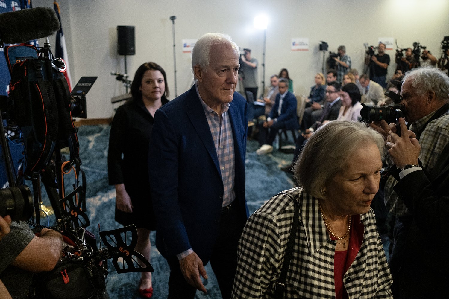 John Cornyn is raising money for competitive Senate races — just not in Texas