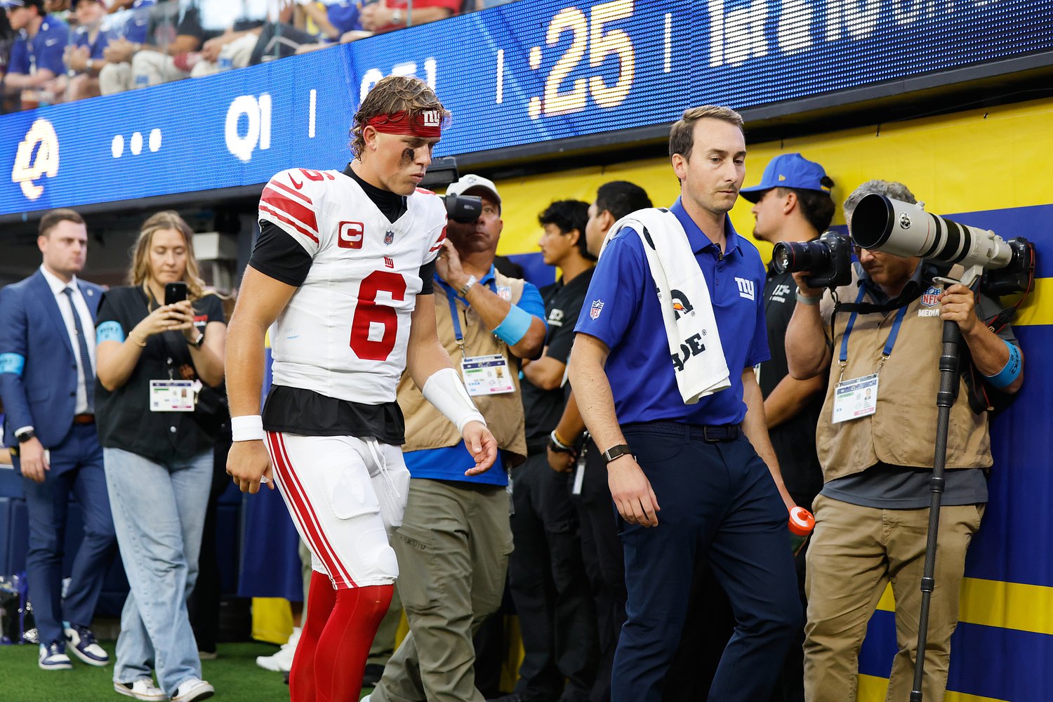 Jaxson Dart injury: Here’s how bad Giants QB’s knee injury could be