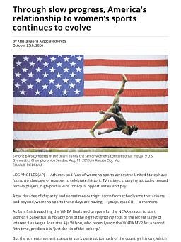 Through slow progress, America’s relationship to women’s sports continues to evolve
