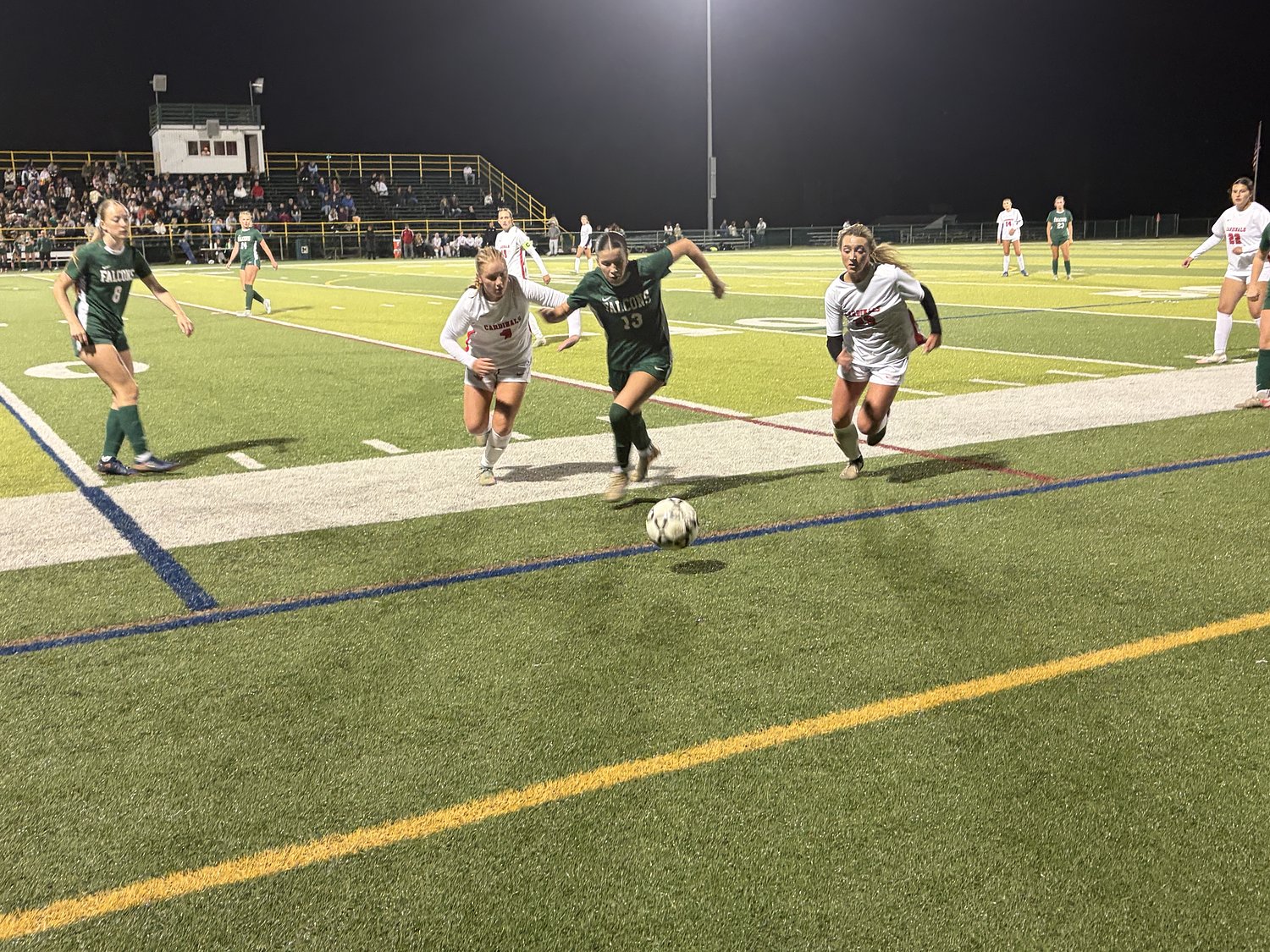 Makenna Sacco helps Minnechaug girls soccer hand Pope Francis first loss