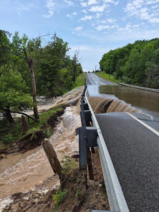 Heavy rains cause ‘significant damage’ to roads, flash flooding across Northern Michigan