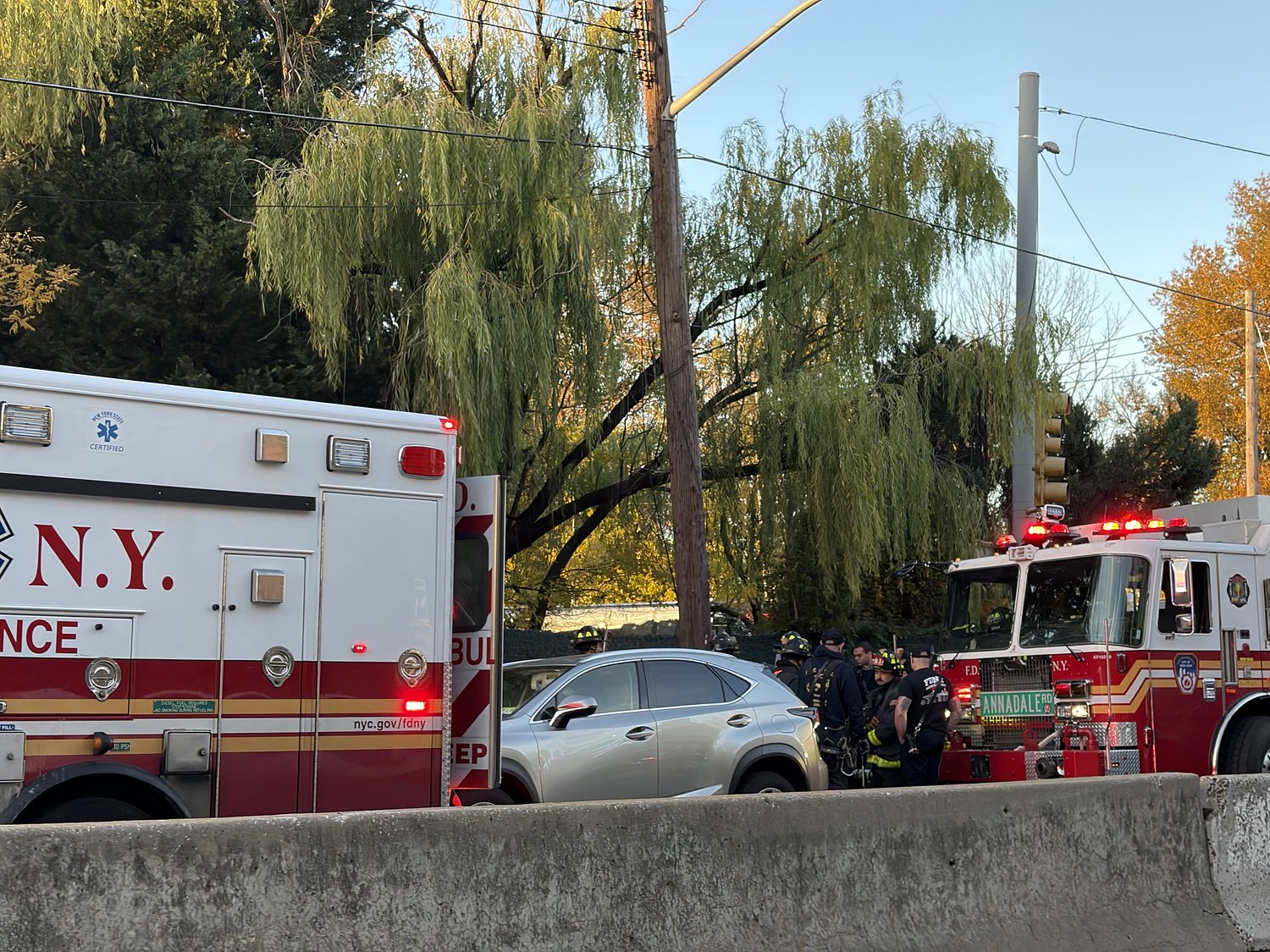 1 taken to hospital following crash on Staten Island