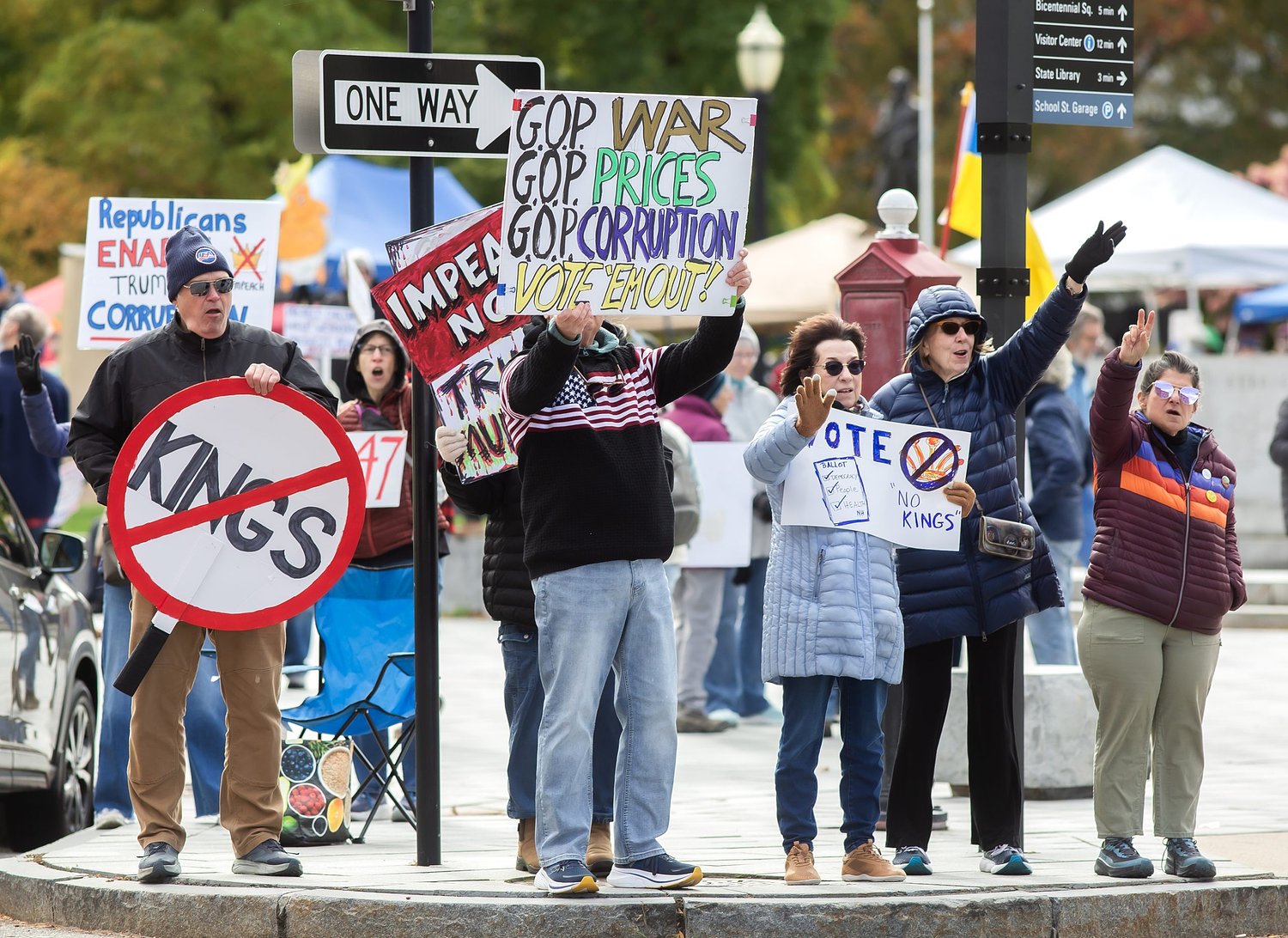Seventeen days from the midterms, 'No Kings' rally in Concord aims to get out the vote