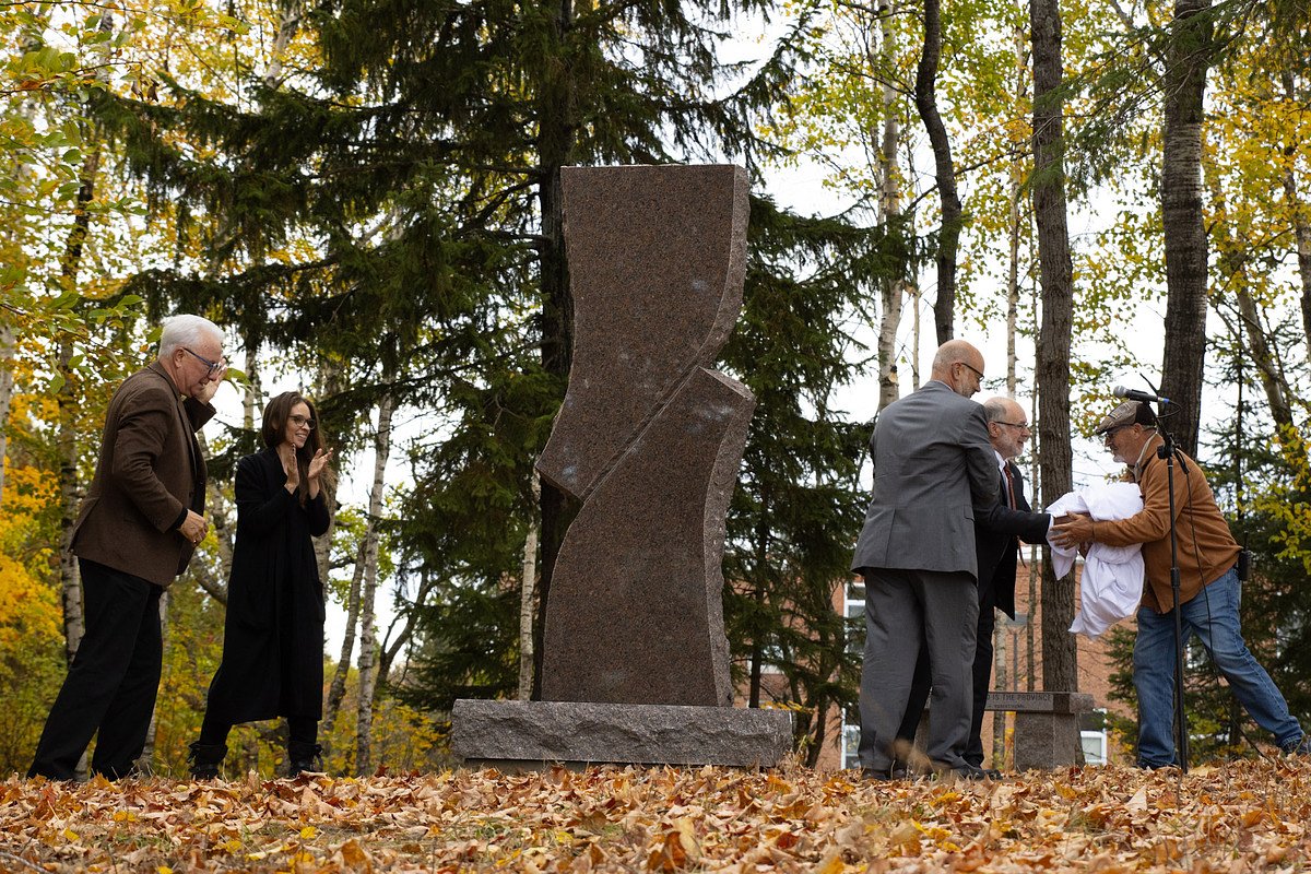 UMPI unveils sculpture honoring Donald and Linda Zillman